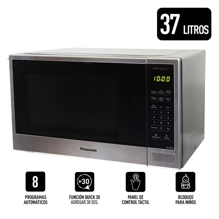 HORNO MICROONDAS - NN-SB646SRPK 37L SILVER