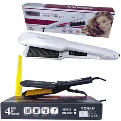 OEM - Plancha y Rizador SONAR para Alisar u Ondular Cabello en Casa