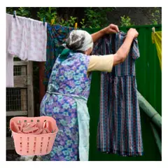 GENERICO - Pack2 Cesto Versatil en Rosado Y+Banderitas Adhesivas