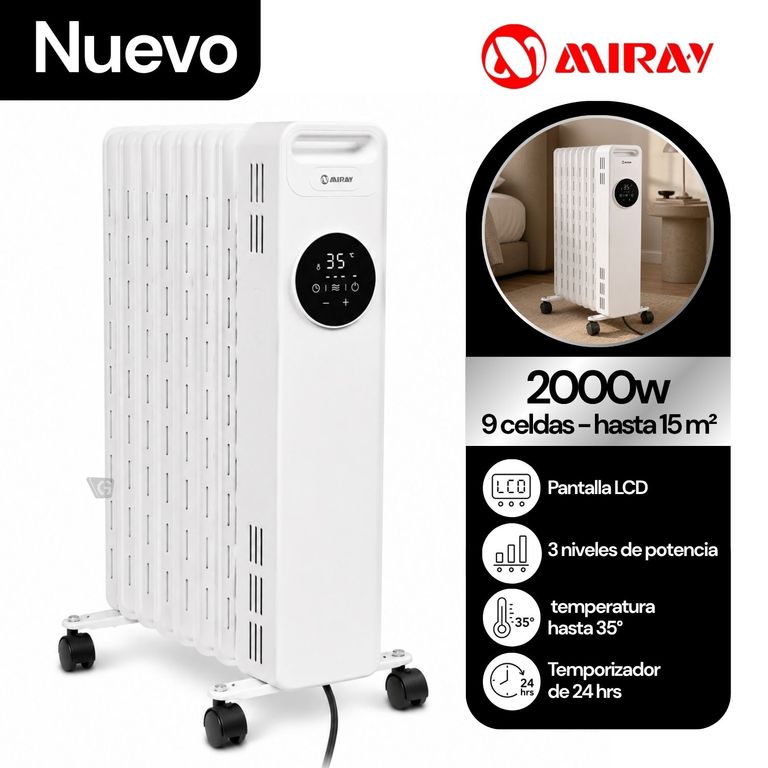 Estufa Termo Radiador TRM-905D 9 celdas
