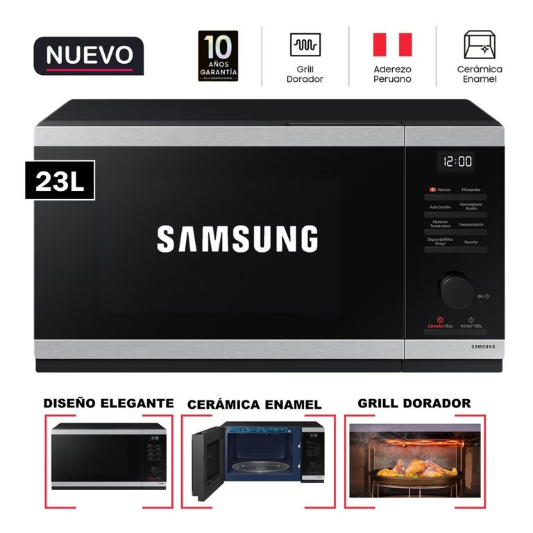Horno Microondas 23 Lts con Dorador Grill MG23DG4524ATPE