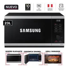 SAMSUNG - Horno Microondas 23 Lts con Dorador Grill MG23DG4524ATPE