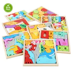 GENERICO - Tangram De Animales Numeros y Frutas