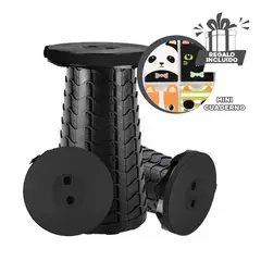 GENERICO - Silla Portatil y Comoda en Color Negro Y+Regalo Agendita