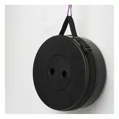 GENERICO - Pack4 Silla Portatil y Comoda Negro Y+Banderitas Adhesivas