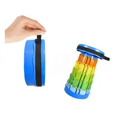 GENERICO - Pack2 Silla Extensora de Fondo en Azul Y+Papel de Regalo