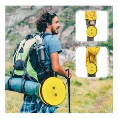 GENERICO - Pack3 Asiento con Seguros en Amarillo Y+Banderitas Adhesivas