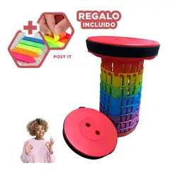 GENERICO - Pack12 Silla Resistente de Tapa Rojo Y+Banderitas Adhesivas