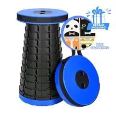 GENERICO - Silla Portatil y Comoda en Color Azul Y+Regalo Agendita