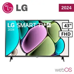 LG - TELEVISOR 43 SMART TV THINQ AI WEBOS HUB FHD LED 2024 - 43LR6000PSA