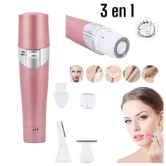 OEM - Cleansing Depiladora Eléctrica 3 en 1 Mujer: Cejas, Facial e Íntimo