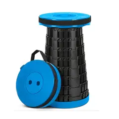 GENERICO - Pack2 Silla Plegable Portatil de Tapa Celeste y Centro Negro