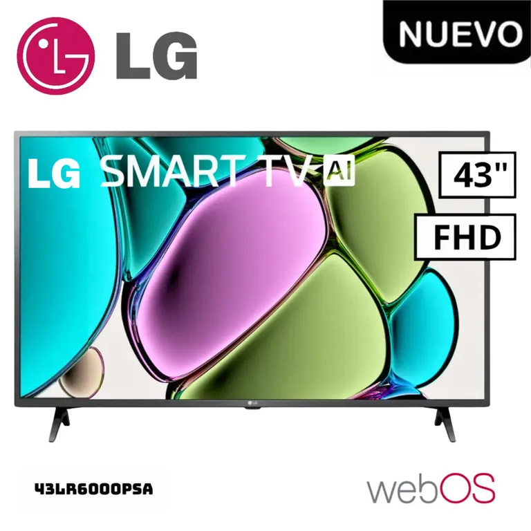TELEVISOR 43 SMART TV THINQ AI WEBOS HUB FHD LED - 43LR6000PSA