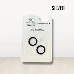 GENERICO - Protector de Cámara para iPhone 13 AR + AF Plateado
