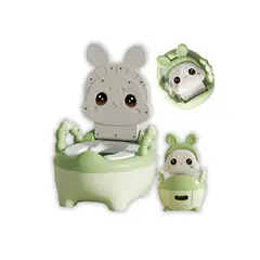 GENERICO - Asiento Bacín de Entrenamiento Infantil Conejito Verde