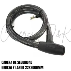 GENERICO - CADENA SEGURIDAD 22X2000MM MOTO REFORZADA