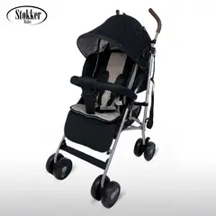 STOKKER BABY - Coche Bastón de Paseo Plegable -NOVA- Negro