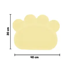 GENERICO - Tapete Pequeño Para Mascota Huella - Beige