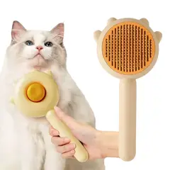 GENERICO - Cepillo Peine Para Mascota Con Boton Removedor De Pelo