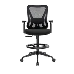 OFIDEAS - Silla Cajero Ergonómica Con Apoyabrazos Smart Negro Nylon
