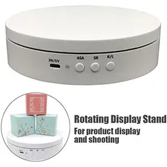 OEM - Exhibidor Giratorio Eléctrico con LED y Espejo para Escaparates Tienda