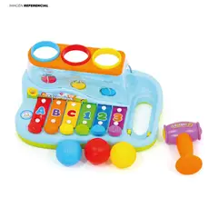 GENERICO - Xilófono Musical Didáctico con Pelotas y Martillo