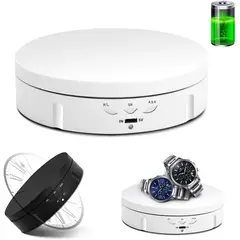 OEM - Base Giratoria Eléctrica con LED y Espejo para Productos