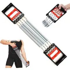 OEM - Equipo de Ejercicio para Pecho y Brazos con Barra 5 Resortes