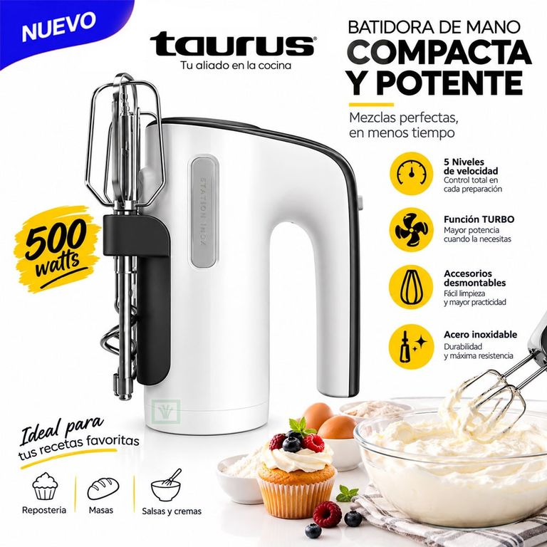 Batidora de Mano STATION INOX Blanco