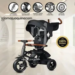 BABY - Triciclo Giratorio «RITO PREMIUM» Edición Limitada Black