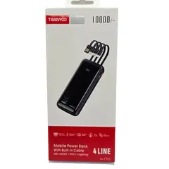 TRANYOO - CARGADOR POWER BANK 10000mAh INCLUYE MULTIPLE CABLES