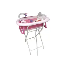 CAM - BAÑERA SPLASH ROSADO CON RACK DE SOPORTE Y ACCESORIOS