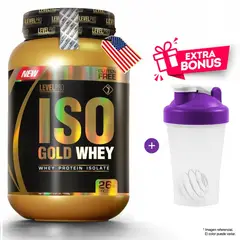 LEVEL PRO - PROTEÍNA ISO GOLD WHEY 1100 GRAMOS VAINILLA