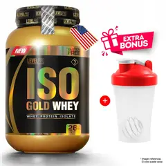 LEVEL PRO - Proteína Iso Gold Whey 2.4 LBS Vanilla Creme