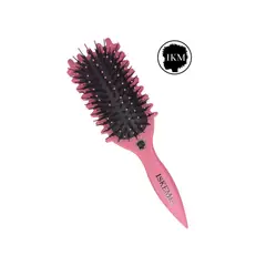 GENERICO - Cepillo Curly de Cabello Tipo Bounce para Definir Rizos en Rosado