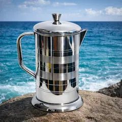 GENERICO - Jarra de agua de acero inoxidable 1.5 L