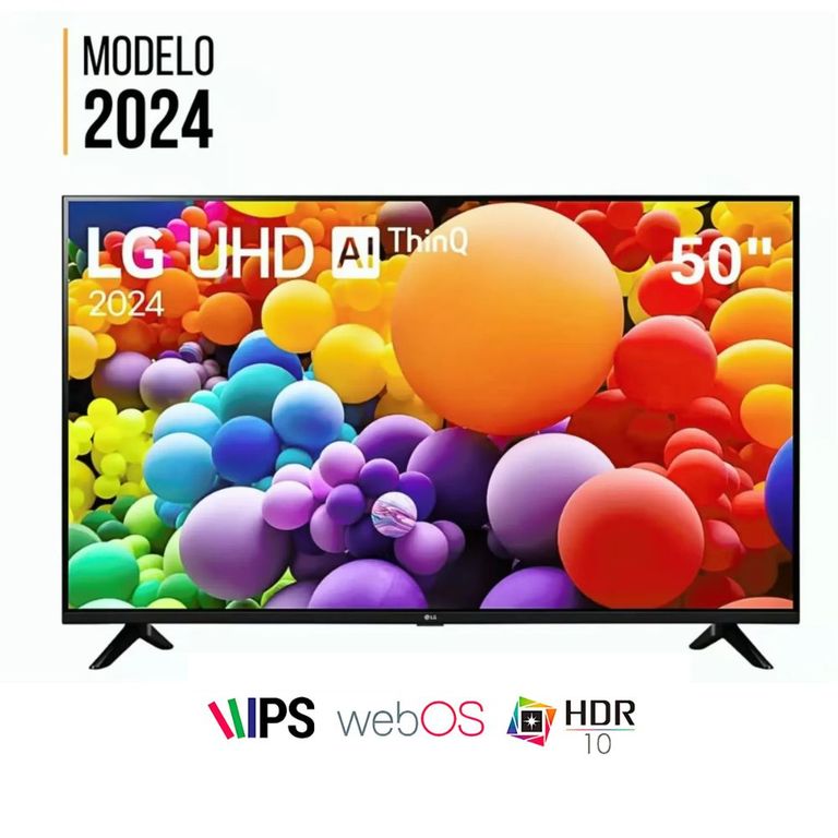 Televisor 50 pulg Smart TV LED 4K UHD ThinQ AI 50UT7300 - Negro