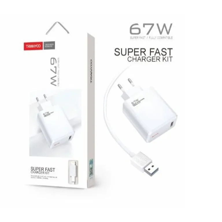 CARGADOR SMARTPHONE DE CARGA RAPIDA 67W ENTRADA TIPO C