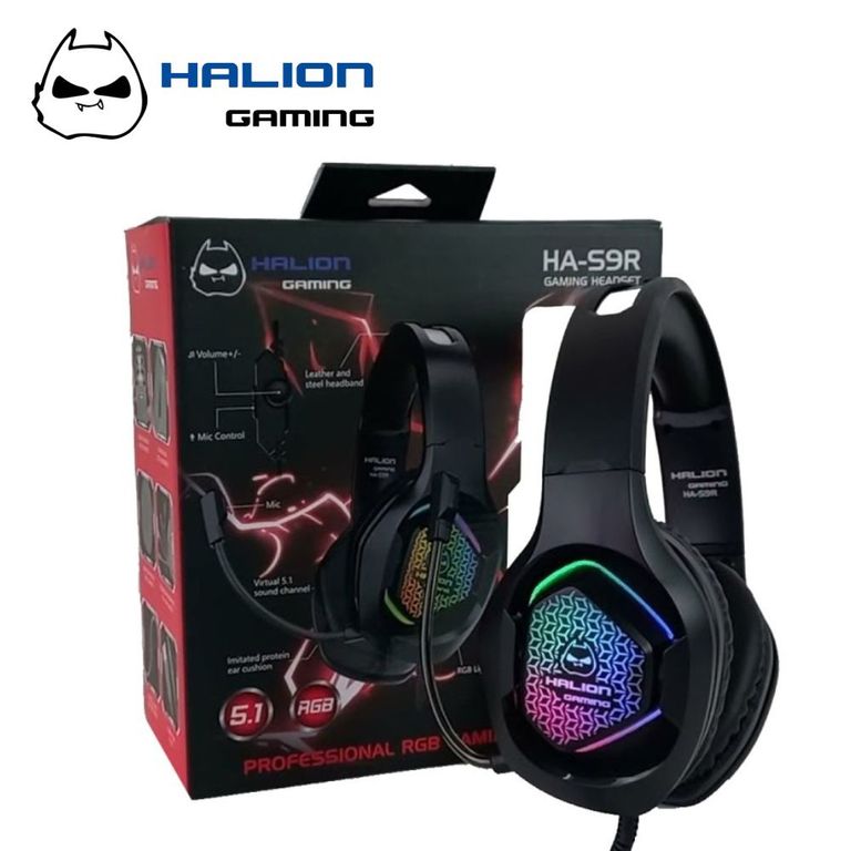 Auricular Gaming Ha-S9R Rgb Ha-S9R - Negro
