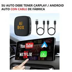 A BRAND - Convertidor Android Auto y Carplay A Inalambrico C youtube y Netflix