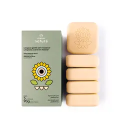NATURA - Jabones en barra cuadraditos x5 und Naturé
