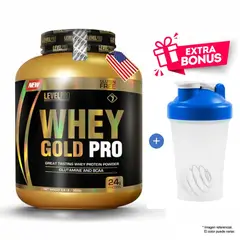 LEVEL PRO - WHEY GOLD PRO 6.6 LIBRAS RICH CHOCOLATE + SHAKER