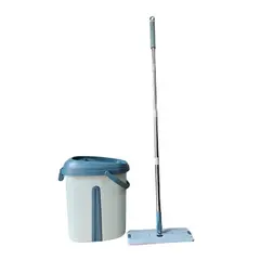 GENERICO - CUBO TRAPEADOR TURCO PARA PARQUET CON 2 REPUESTOS