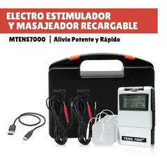 TENS - Estimulador y Masajeador Eléctrico TENS7000 - RECARGABLE