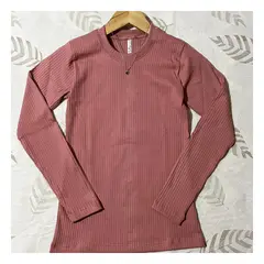 RYBIU IMPORT - Polo Manga Larga Cuello redondo Mujer