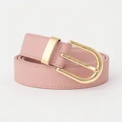 GENERICO - CORREA NUDE CON HEBILLA DORADA