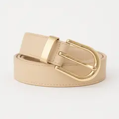 GENERICO - CORREA ARENA CLASICO CON HEBILLA DORADA