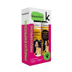KANECHOM - Shampoo Acondicionador Vitamina C 300ml Duo Pack