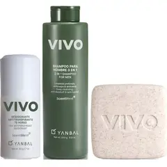 YANBAL - Set Vivo Shampoo + Jabón + desodorante de