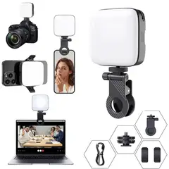 GENERICO - LUZ LED SELFIE CUADRADO PARA CELULAR MINI LUZ MULTIFUNCIONAL